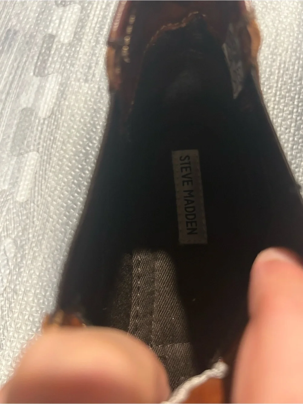 Steve Madden Brown Leather Slip-On Chukka Boots 11